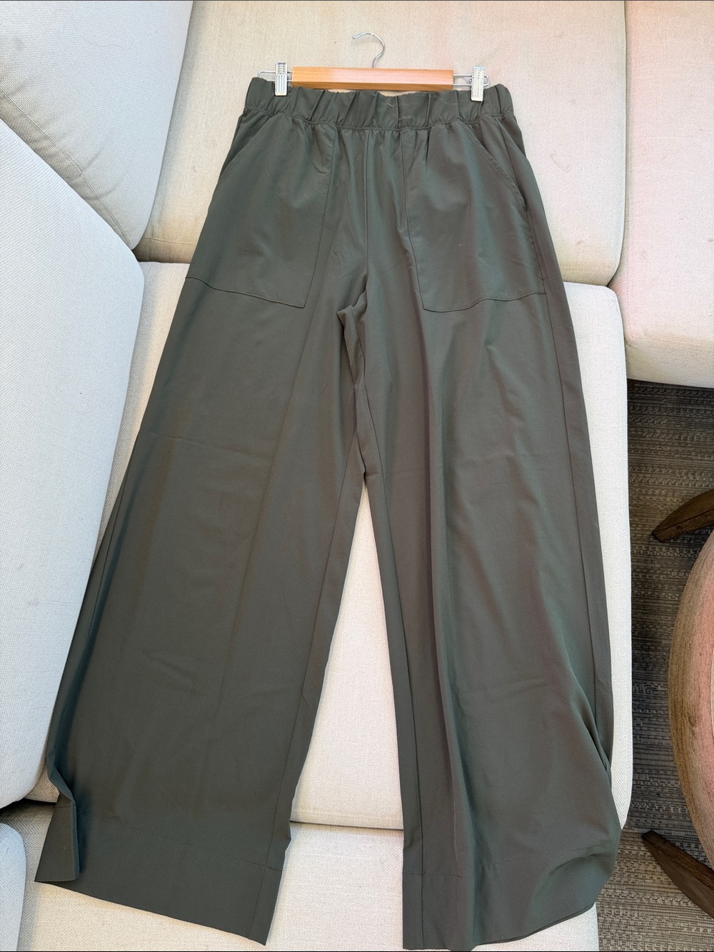 Beyond Yoga Olive Wide Leg Pull-On Pants